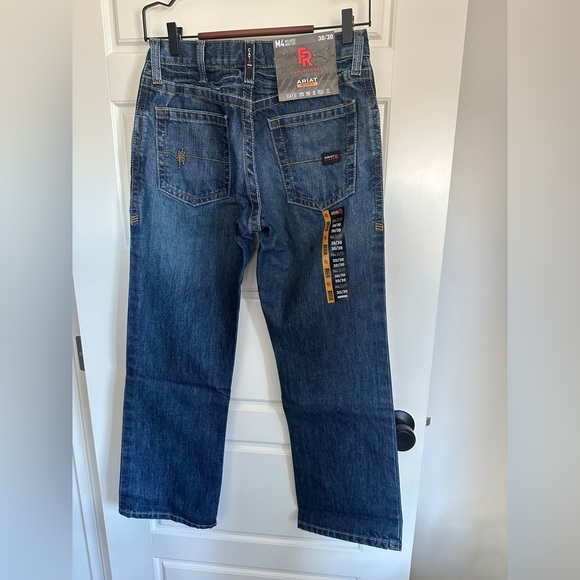 Ariat M4 Relaxed Bootcut Jeans in Blue - Picture 2 of 4